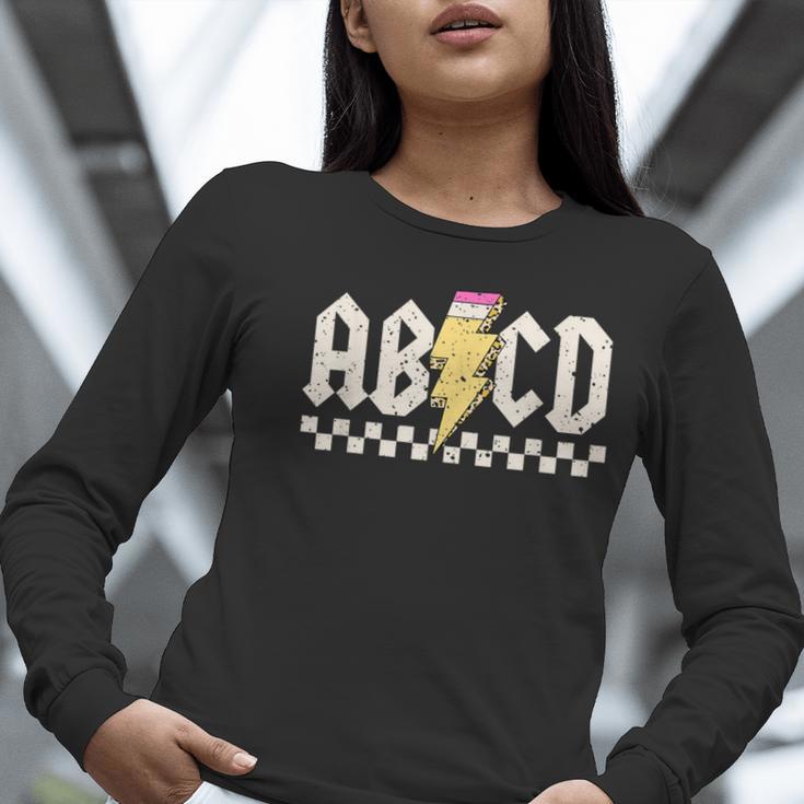 Boys Girls Teachers ABCD Rock Graphic Back To School Class Women Long Sleeve T-Shirt, funny gift Boys Girls Teachers ABCD Rock Graphic Back To School Class Women Long Sleeve T-Shirt, funny gift