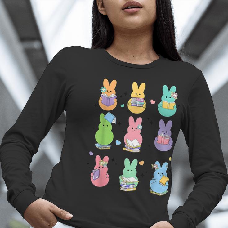 Bunny Reading Books Easter Day Librarian Teacher Book Women Long Sleeve T-Shirt, Easter Teacher Shirts, funny gift Bunny Reading Books Easter Day Librarian Teacher Book Women Long Sleeve T-Shirt, Easter Teacher Shirts, funny gift