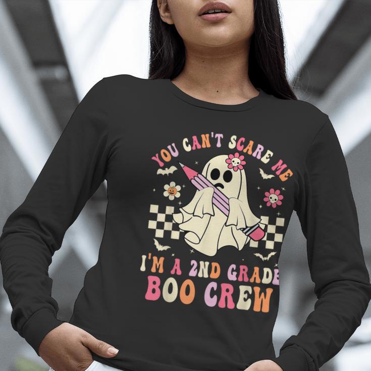 You Can't Scare Me Im A 2nd-Grade Boo Crew Teacher Halloween Women Long Sleeve T-Shirt, funny gift You Can't Scare Me Im A 2nd-Grade Boo Crew Teacher Halloween Women Long Sleeve T-Shirt, funny gift