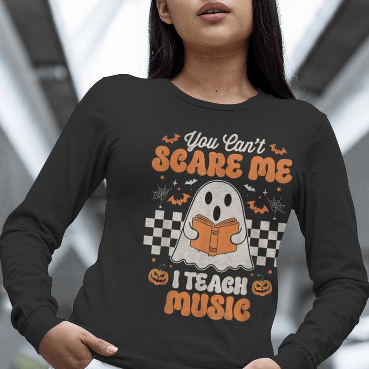 You Can't Scare Me I Teach Music Retro Teacher Halloween Women Long Sleeve T-Shirt, funny gift You Can't Scare Me I Teach Music Retro Teacher Halloween Women Long Sleeve T-Shirt, funny gift