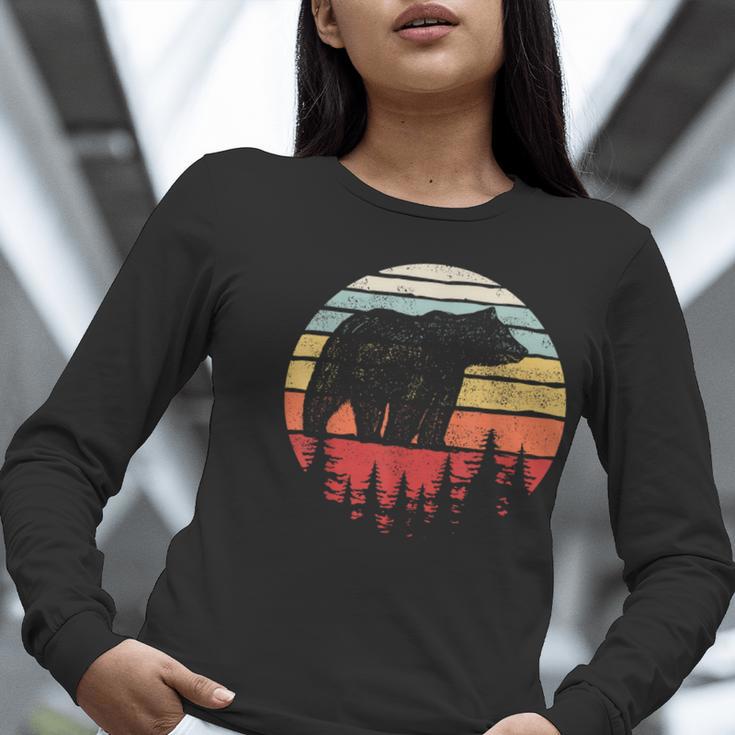 Catch Some Rays Vintage Retro Grizzly Bear Women Long Sleeve T-Shirt, funny gift