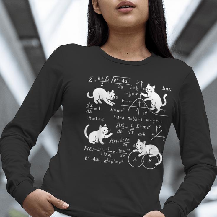 Cats And Math Lover Cat Lover Science Teacher Student Women Long Sleeve T-Shirt, Science Teacher Shirts, funny gift Cats And Math Lover Cat Lover Science Teacher Student Women Long Sleeve T-Shirt, Science Teacher Shirts, funny gift