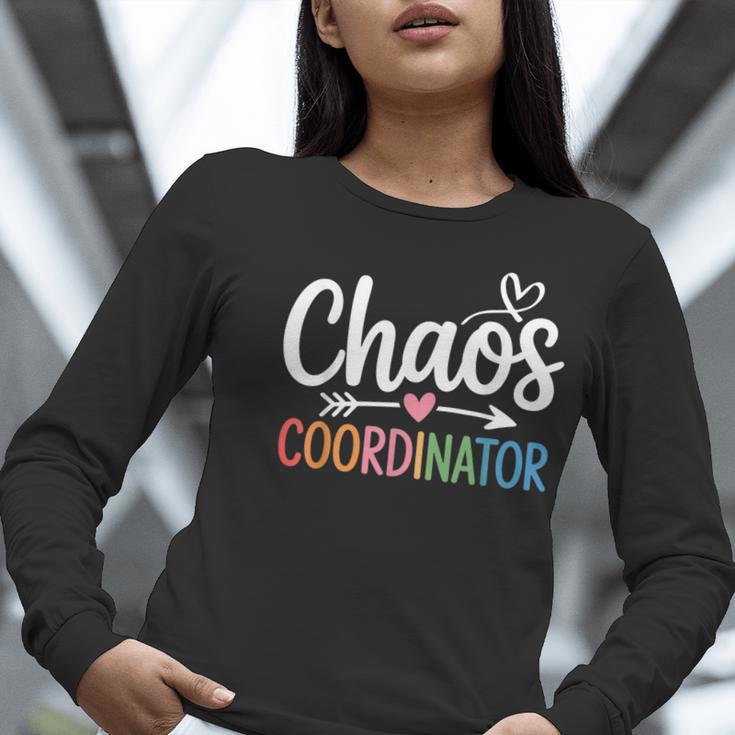 Chaos Coordinator Teacher Student Back To School 2025 Women Long Sleeve T-Shirt, funny gift Chaos Coordinator Teacher Student Back To School 2025 Women Long Sleeve T-Shirt, funny gift