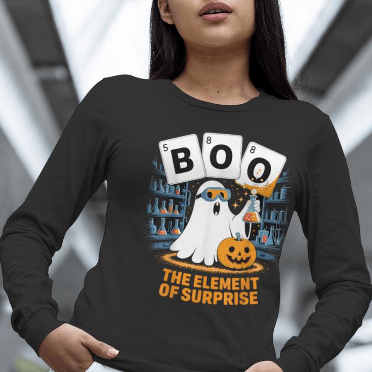 Chemistry Boo Ghost Element Of Surprise Science Teacher Tee Women Long Sleeve T-Shirt, Science Teacher Shirts, funny gift Chemistry Boo Ghost Element Of Surprise Science Teacher Tee Women Long Sleeve T-Shirt, Science Teacher Shirts, funny gift