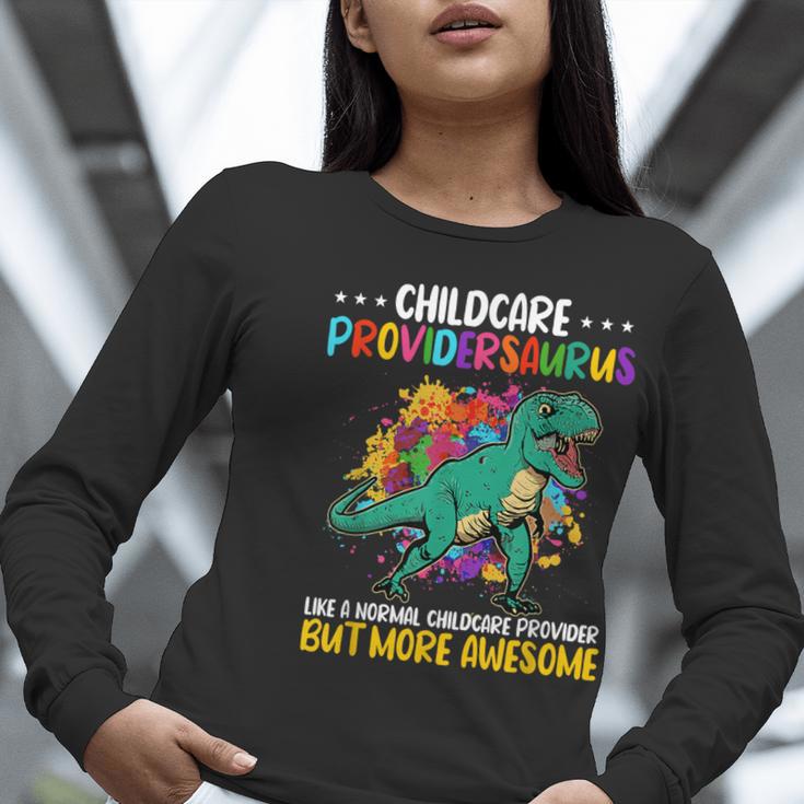 Childcare Providersaurus Daycare Teachers Women Long Sleeve T-Shirt, funny gift Childcare Providersaurus Daycare Teachers Women Long Sleeve T-Shirt, funny gift