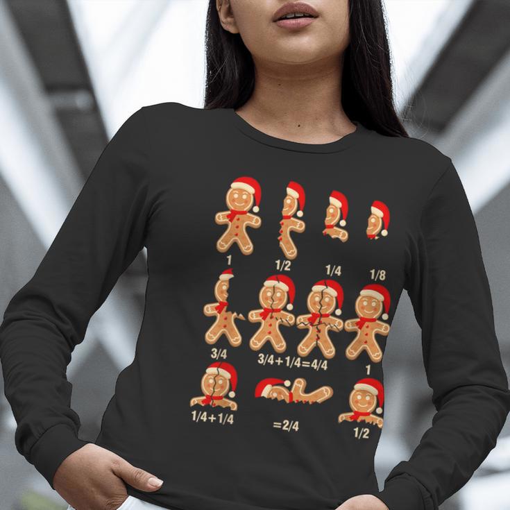 Christmas Math Teacher Equation Gingerbread With Santa Hat Men Women Women Long Sleeve T-Shirt, funny gift Christmas Math Teacher Equation Gingerbread With Santa Hat Men Women Women Long Sleeve T-Shirt, funny gift