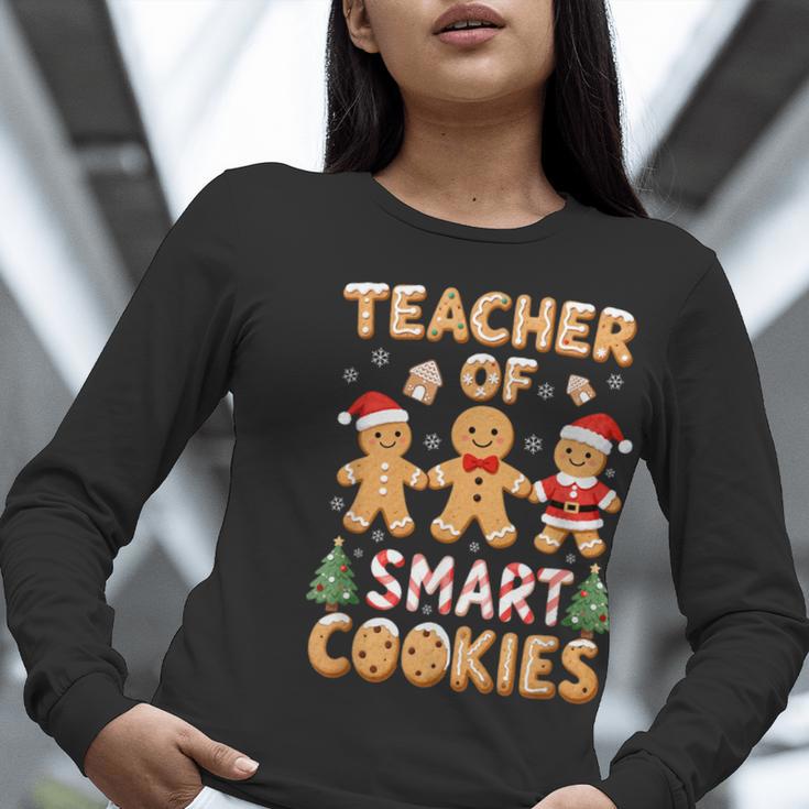 Christmas Teacher Of Smart Cookies Gingerbread Man Teaching Women Long Sleeve T-Shirt, funny gift Christmas Teacher Of Smart Cookies Gingerbread Man Teaching Women Long Sleeve T-Shirt, funny gift