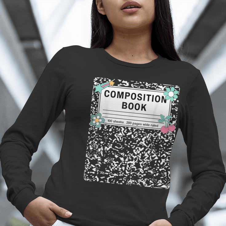 Composition Book Notebook Teachers Matching Group Halloween Women Long Sleeve T-Shirt, funny gift Composition Book Notebook Teachers Matching Group Halloween Women Long Sleeve T-Shirt, funny gift