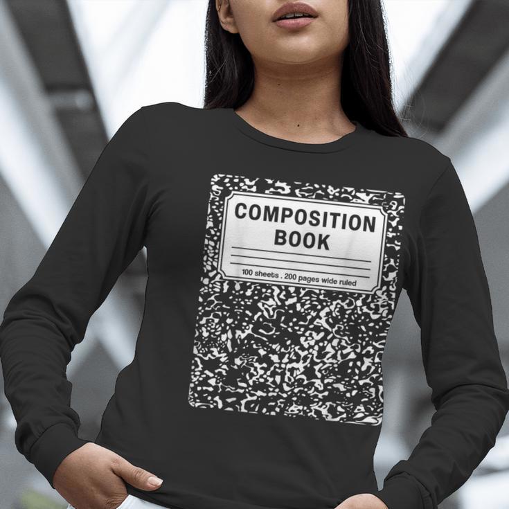 Composition Book Notebook Teachers Matching Group Halloween Women Long Sleeve T-Shirt, funny gift Composition Book Notebook Teachers Matching Group Halloween Women Long Sleeve T-Shirt, funny gift