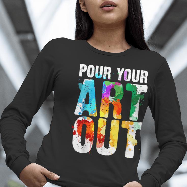 Cool Artist For Men Women Painter Art Teacher Paint Artists Women Long Sleeve T-Shirt, funny gift
