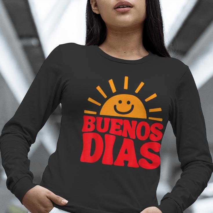 Cute Bilingual Spanish Teacher Buenos Dias Sunshine Women Long Sleeve T-Shirt, funny gift Cute Bilingual Spanish Teacher Buenos Dias Sunshine Women Long Sleeve T-Shirt, funny gift