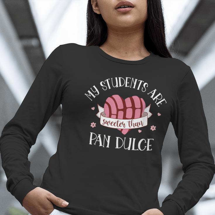 Cute Spanish Teacher Dual Language Bilingual Teacher Men Women Women Long Sleeve T-Shirt, funny gift