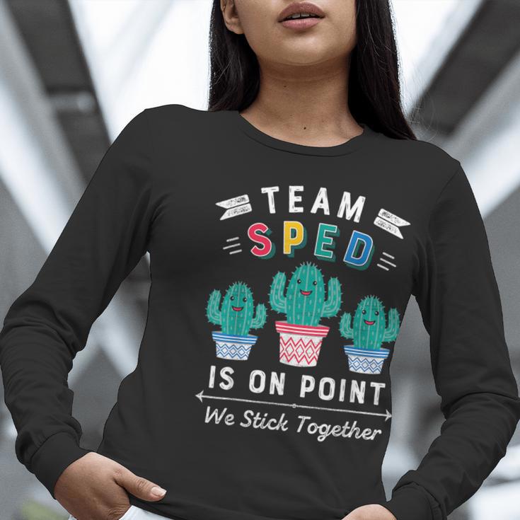 Cute SPED Teacher Special Education Cactus SPED Teacher Women Long Sleeve T-Shirt, funny gift