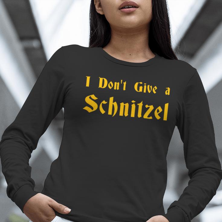 I Don't Give a Schnitzel T-Shirt Women Long Sleeve T-Shirt, funny gift