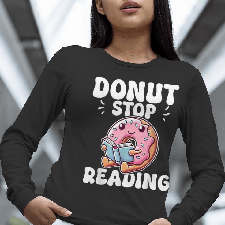 Donut Stop Reading Kawaii Teacher Preschool Kindergarten Women Long Sleeve T-Shirt, funny gift Donut Stop Reading Kawaii Teacher Preschool Kindergarten Women Long Sleeve T-Shirt, funny gift