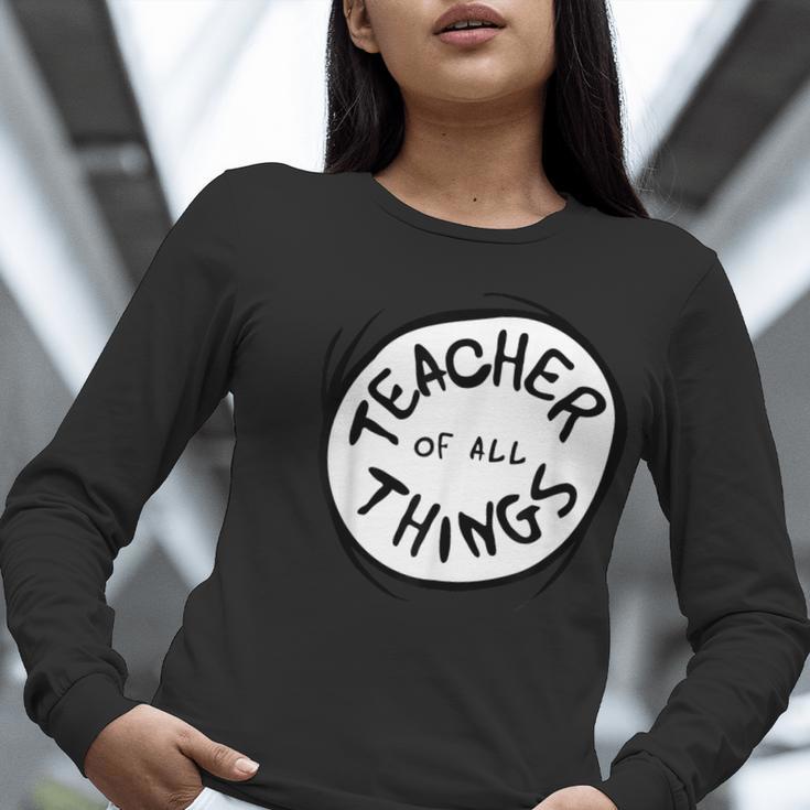 Dr Seuss Teacher Of All Things Red Emblem Women Long Sleeve T-Shirt, funny gift