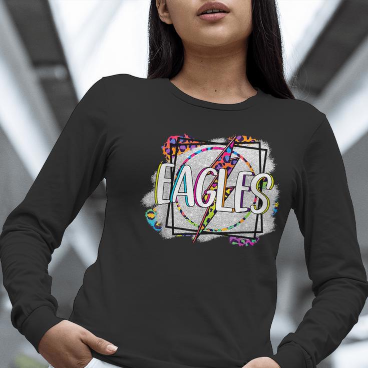Eagles Teacher School Sports Fan Team Spirit Women Long Sleeve T-Shirt, funny gift