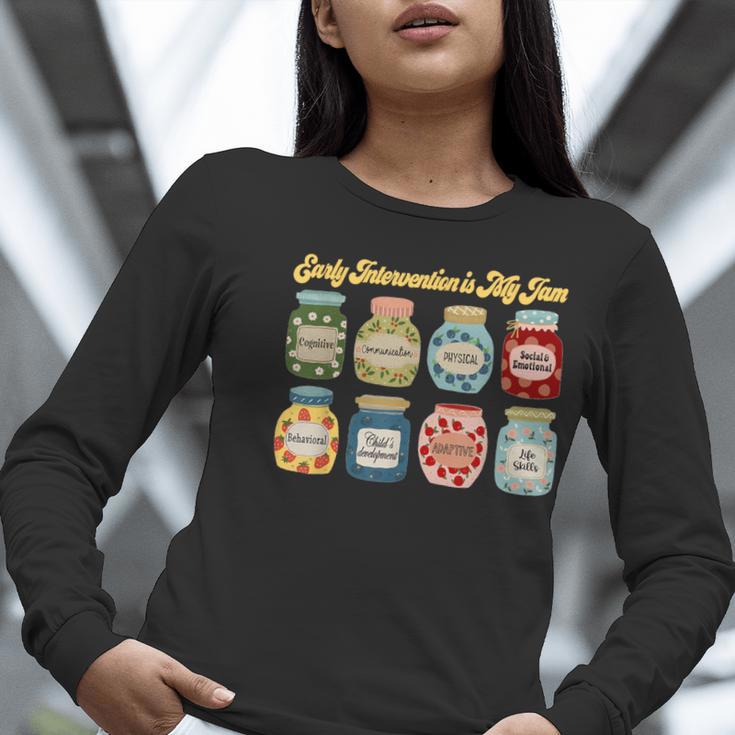 Early Intervention Is My Jam Early Intervention Teacher Women Long Sleeve T-Shirt, funny gift Early Intervention Is My Jam Early Intervention Teacher Women Long Sleeve T-Shirt, funny gift