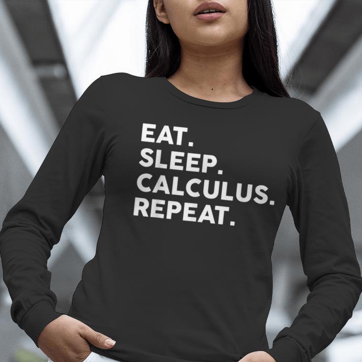 Eat Sleep Calculus Repeat Mathematics Math Teacher Women Long Sleeve T-Shirt, funny gift Eat Sleep Calculus Repeat Mathematics Math Teacher Women Long Sleeve T-Shirt, funny gift