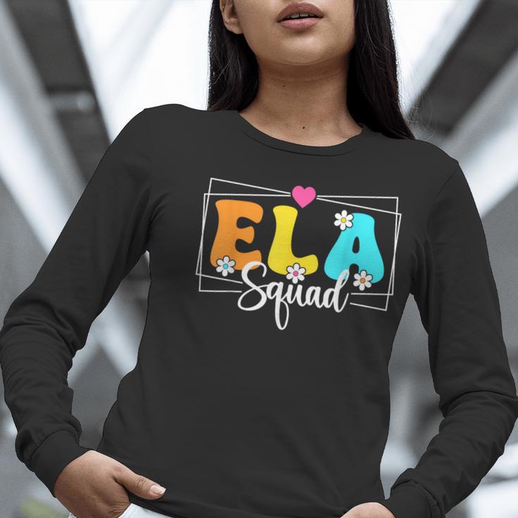ELA Squad Teacher Back To School English Language Arts Women Long Sleeve T-Shirt, English Teacher Shirts, funny gift
