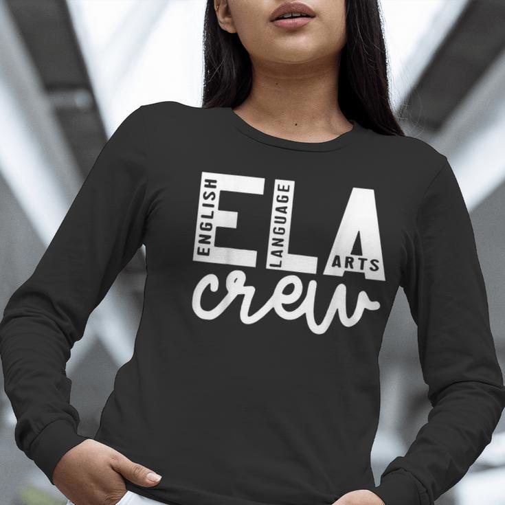 English Language Art Teacher Crew ELA Squad English Teacher Women Long Sleeve T-Shirt, English Teacher Shirts, funny gift