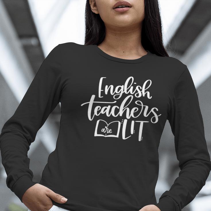 English Teachers Are Lit Teacher Appreciation Women Long Sleeve T-Shirt, English Teacher Shirts, funny gift English Teachers Are Lit Teacher Appreciation Women Long Sleeve T-Shirt, English Teacher Shirts, funny gift