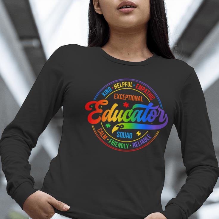 Exceptional Educator Squad Special Education Teacher Autism Women Long Sleeve T-Shirt, funny gift Exceptional Educator Squad Special Education Teacher Autism Women Long Sleeve T-Shirt, funny gift