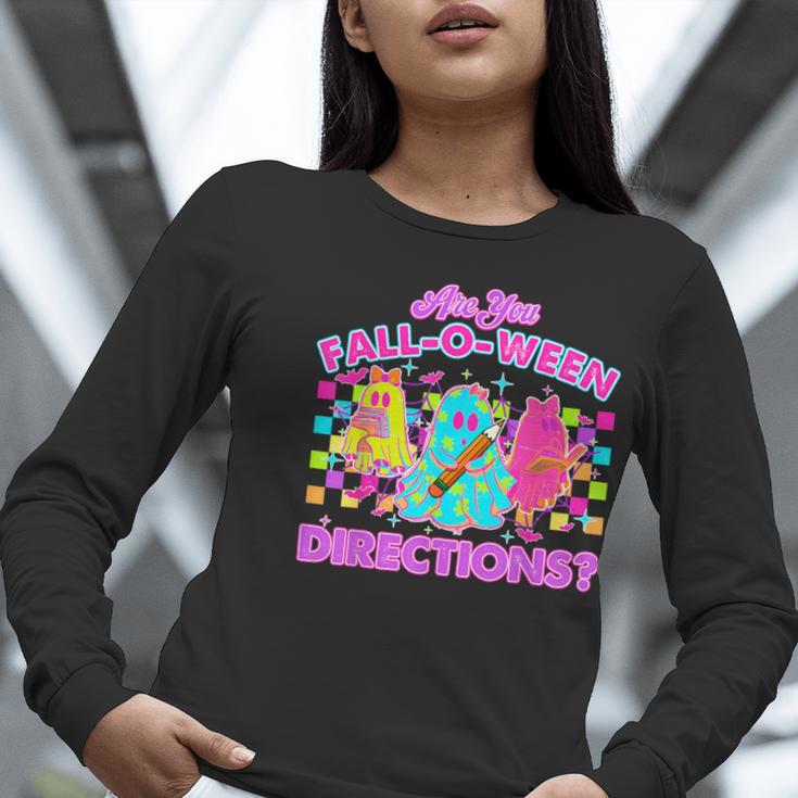 Are You Fall-O-Ween Directions Teacher Ghost Halloween Women Long Sleeve T-Shirt, funny gift Are You Fall-O-Ween Directions Teacher Ghost Halloween Women Long Sleeve T-Shirt, funny gift