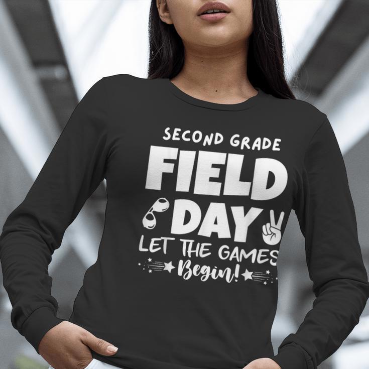 Field Day Second 2nd Grade Orange 2025 Boy Girl Teacher Women Long Sleeve T-Shirt, 2nd Grade Teacher Shirts, funny gift