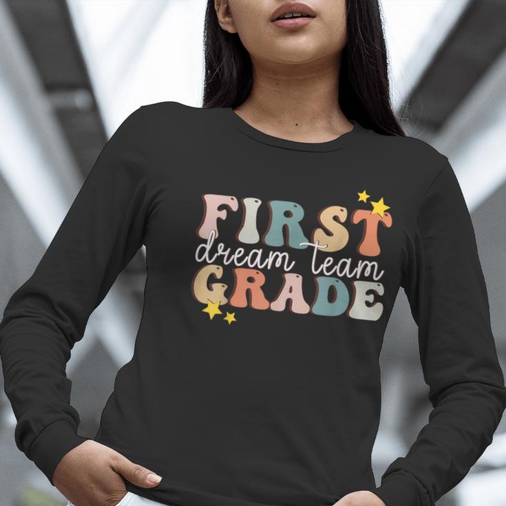 First Grade Dream Team First Day Of 1st Grade Teachers For Men Women Women Long Sleeve T-Shirt, First Grade Teacher Shirts, funny gift