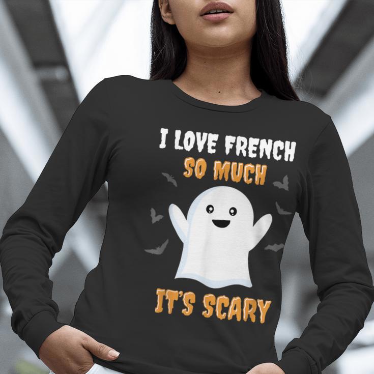 French Teacher Halloween French Class School Women Long Sleeve T-Shirt, funny gift