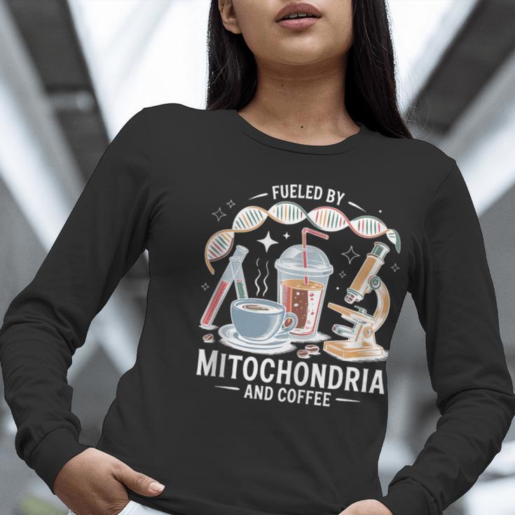 Fueled By Mitochondria Coffee Science Teacher Student Women Long Sleeve T-Shirt, Science Teacher Shirts, funny gift Fueled By Mitochondria Coffee Science Teacher Student Women Long Sleeve T-Shirt, Science Teacher Shirts, funny gift