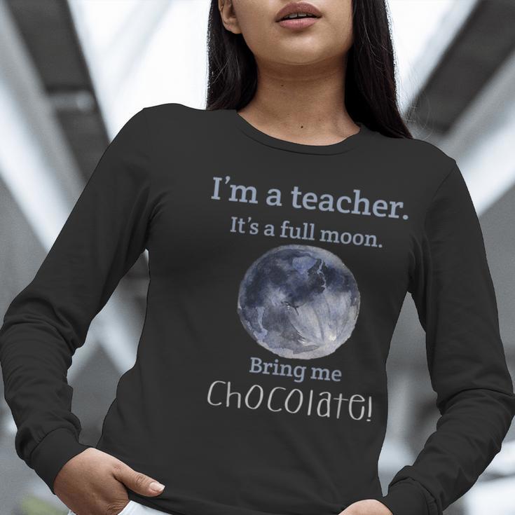 Full Moon Teacher Humor For Men Women Girls Kids Women Long Sleeve T-Shirt, funny gift Full Moon Teacher Humor For Men Women Girls Kids Women Long Sleeve T-Shirt, funny gift