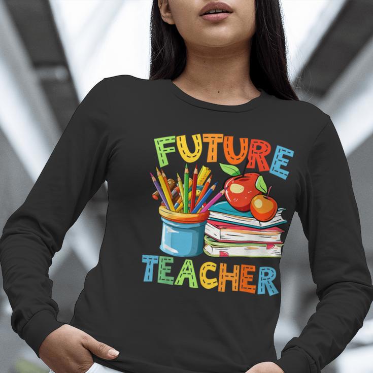 Future Teacher Costume For Kids Back To School Boy Girl Women Long Sleeve T-Shirt, Future Teacher Shirts, funny gift Future Teacher Costume For Kids Back To School Boy Girl Women Long Sleeve T-Shirt, Future Teacher Shirts, funny gift