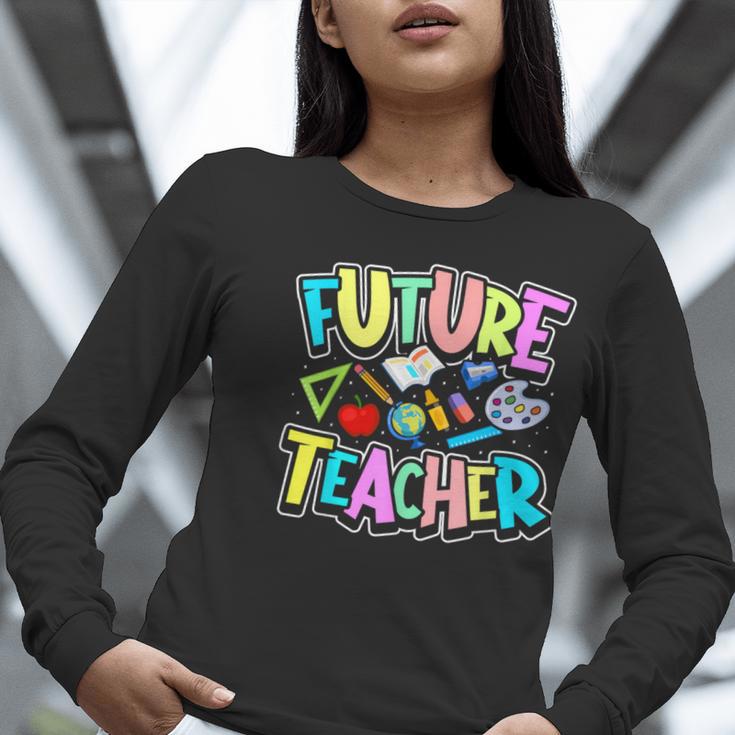 Future Teacher Kid's Career Women Long Sleeve T-Shirt, Future Teacher Shirts, funny gift Future Teacher Kid's Career Women Long Sleeve T-Shirt, Future Teacher Shirts, funny gift
