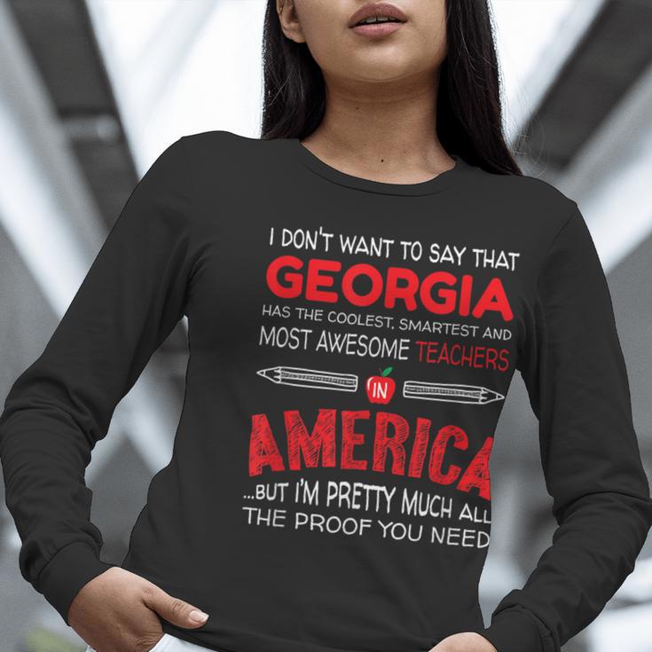 Georgia Teachers Classroom Tshirt Women Long Sleeve T-Shirt, funny gift