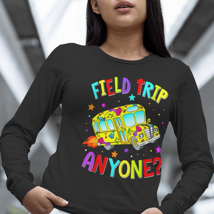 Groovy Field Trip Anyone Happy Field Day For Teachers Kids Women Long Sleeve T-Shirt, funny gift Groovy Field Trip Anyone Happy Field Day For Teachers Kids Women Long Sleeve T-Shirt, funny gift