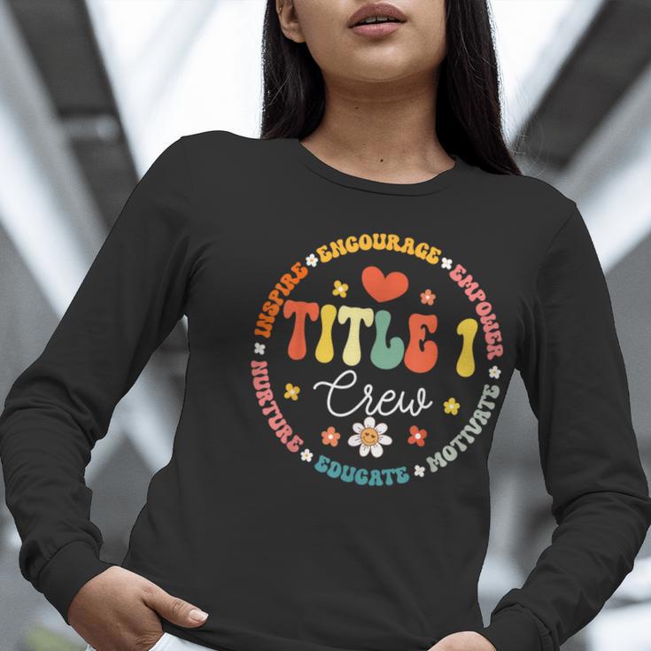 Groovy Title 1 Crew Cute Title 1 Reading Teacher Men Women Kids Women Long Sleeve T-Shirt, Groovy Teacher Shirts, funny gift Groovy Title 1 Crew Cute Title 1 Reading Teacher Men Women Kids Women Long Sleeve T-Shirt, Groovy Teacher Shirts, funny gift