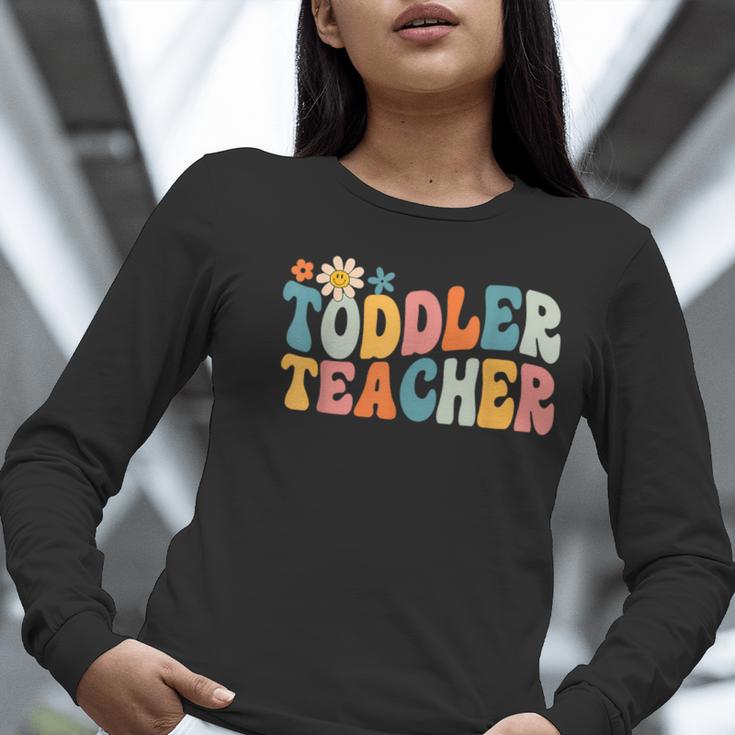Groovy Toddler Teacher Appreciation Back To School Women Long Sleeve T-Shirt, Groovy Teacher Shirts, funny gift Groovy Toddler Teacher Appreciation Back To School Women Long Sleeve T-Shirt, Groovy Teacher Shirts, funny gift