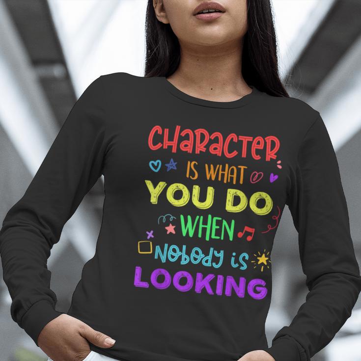 Growth Mindset Teacher Positive Message Inspirational Quote Women Long Sleeve T-Shirt, funny gift