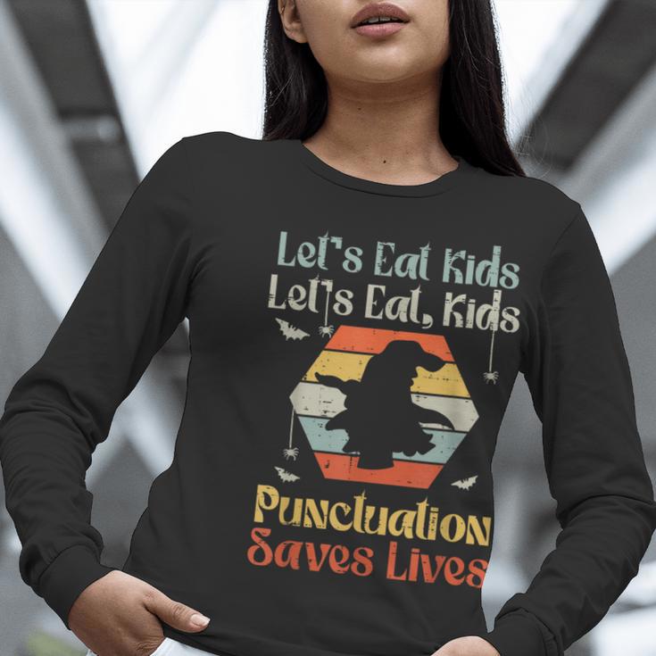 Halloween Lets Eat Kids English Teacher Costume Women Women Long Sleeve T-Shirt, English Teacher Shirts, funny gift Halloween Lets Eat Kids English Teacher Costume Women Women Long Sleeve T-Shirt, English Teacher Shirts, funny gift