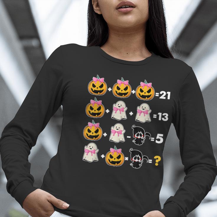 Halloween Math Teacher Men Women Order Of Operations Women Long Sleeve T-Shirt, funny gift