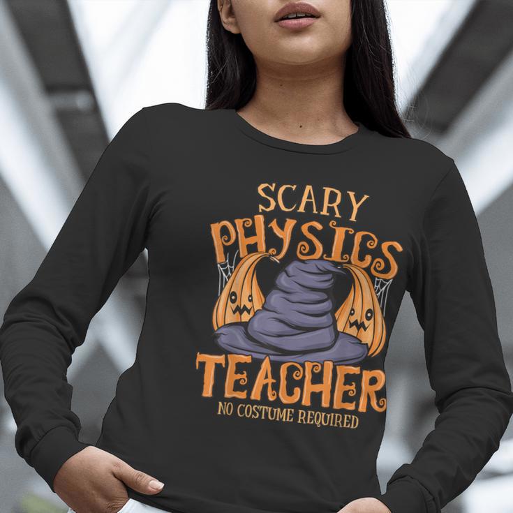 Halloween Scary Physics Teacher No Costume Required Women Women Long Sleeve T-Shirt, funny gift