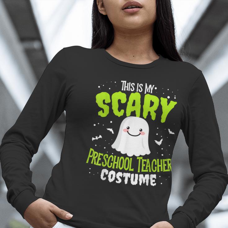 Halloween This Is My Scary Preschool Teacher Custome For Men Women Kids Women Long Sleeve T-Shirt, funny gift Halloween This Is My Scary Preschool Teacher Custome For Men Women Kids Women Long Sleeve T-Shirt, funny gift