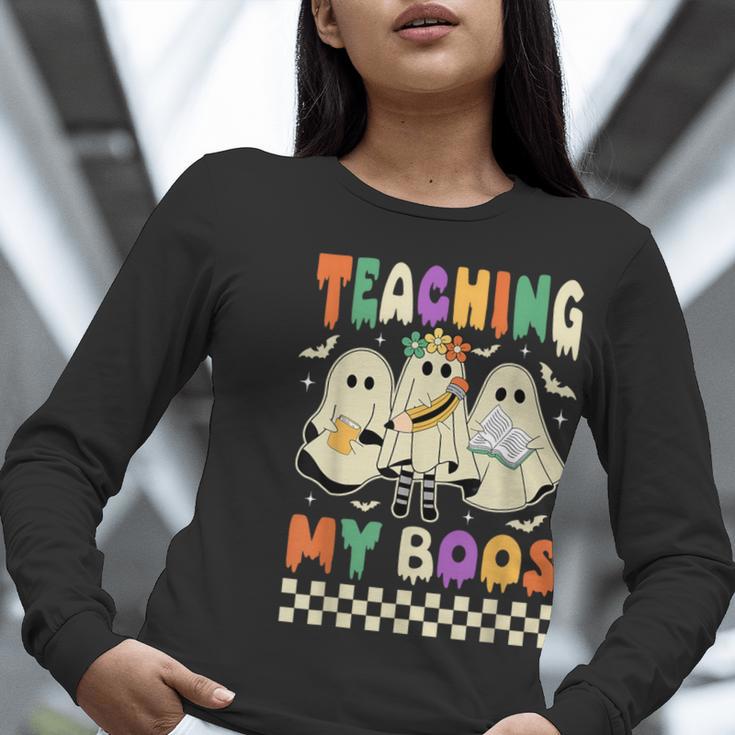 Halloween Teaching My Boos Cute Ghost Teacher Life Costume Women Long Sleeve T-Shirt, funny gift Halloween Teaching My Boos Cute Ghost Teacher Life Costume Women Long Sleeve T-Shirt, funny gift