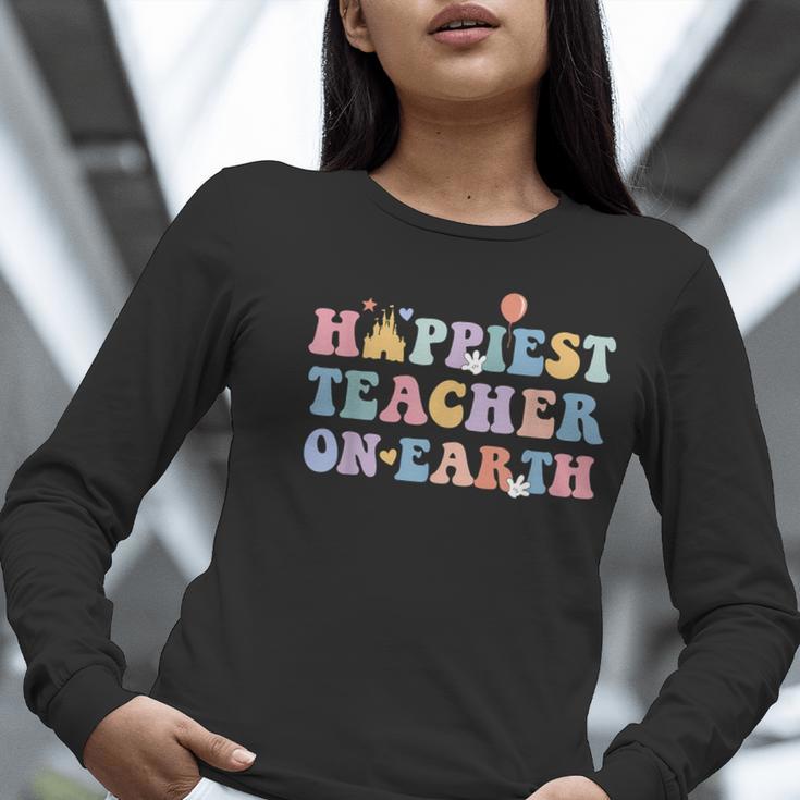 Happiest Teacher On Earth First Day Of School Back To School Women Long Sleeve T-Shirt, funny gift Happiest Teacher On Earth First Day Of School Back To School Women Long Sleeve T-Shirt, funny gift