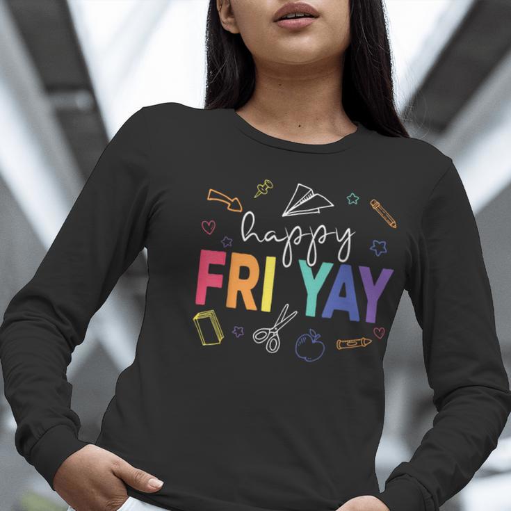 Happy Fri Yay Teacher Friday For Men Women Women Long Sleeve T-Shirt, funny gift Happy Fri Yay Teacher Friday For Men Women Women Long Sleeve T-Shirt, funny gift