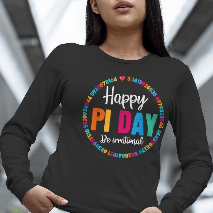 Happy Pi Day Pie Math Coach Teacher Pi Day Lover Nerdy Women Long Sleeve T-Shirt, funny gift