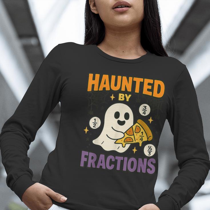 Haunted By Fractions Math Halloween Teacher Women Long Sleeve T-Shirt, funny gift Haunted By Fractions Math Halloween Teacher Women Long Sleeve T-Shirt, funny gift