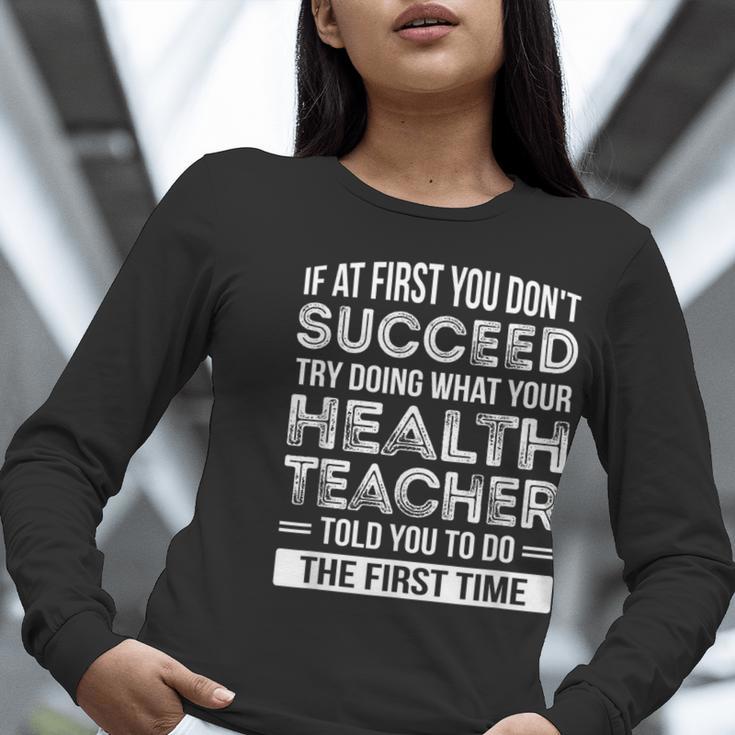 Health Teacher Tshirt Appreciation For Men Women Women Long Sleeve T-Shirt, funny gift